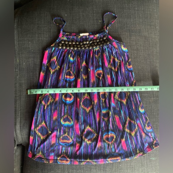 Peacock Print Y2K Tank Top - Picture 6 of 6